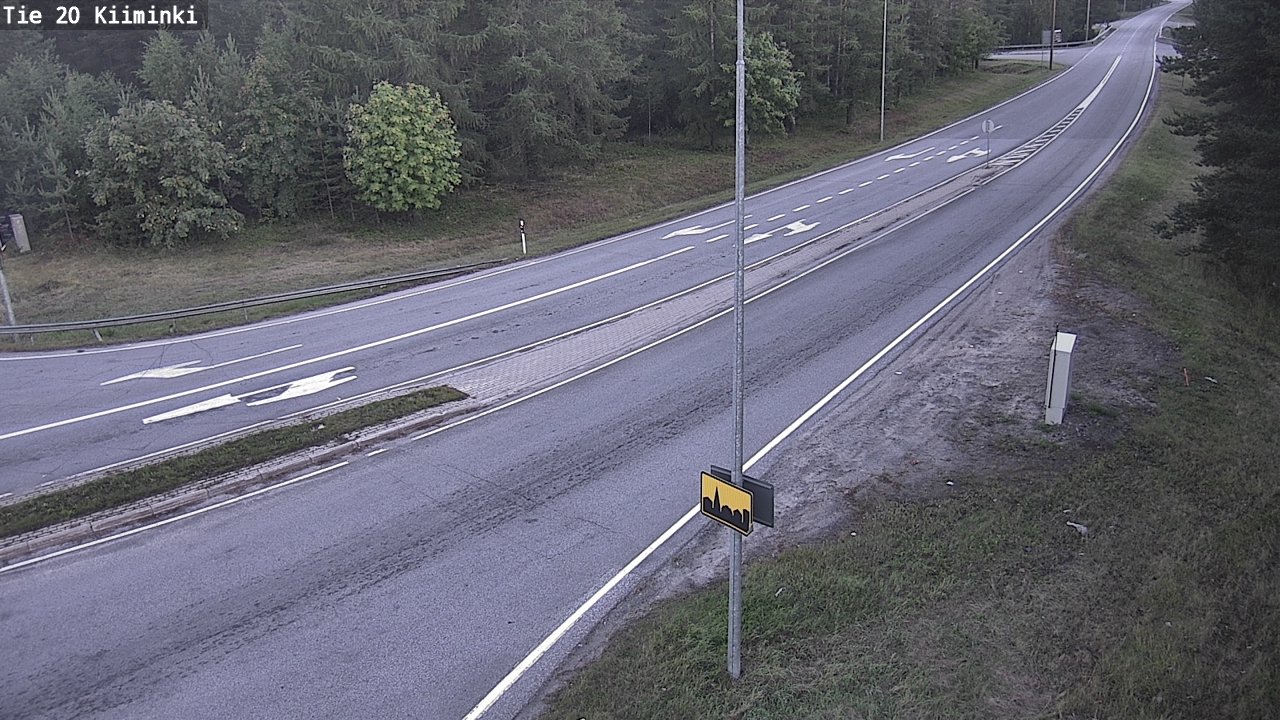 Weather Camera Image Road 20 Oulu Kiiminki, Oulu, Pohjois-Pohjanmaa