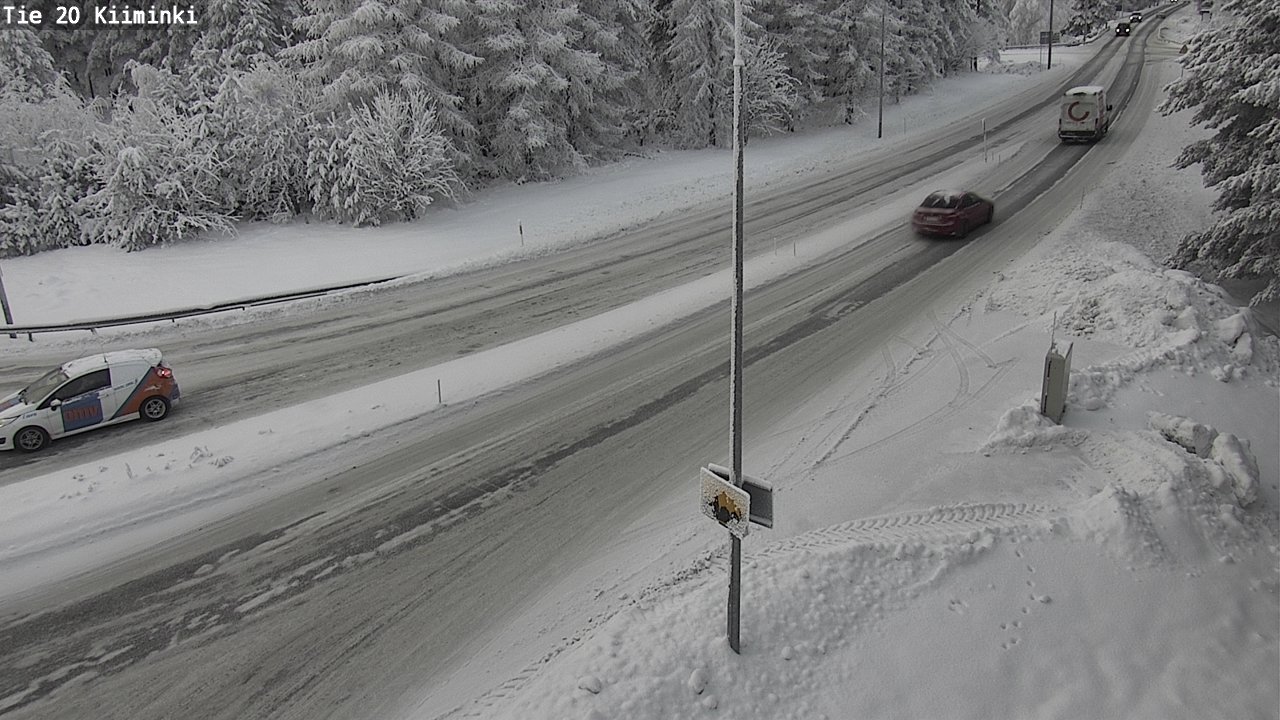 Weather Camera Image Väg 20 Uleåborg Kiiminki, Oulu, Pohjois-Pohjanmaa