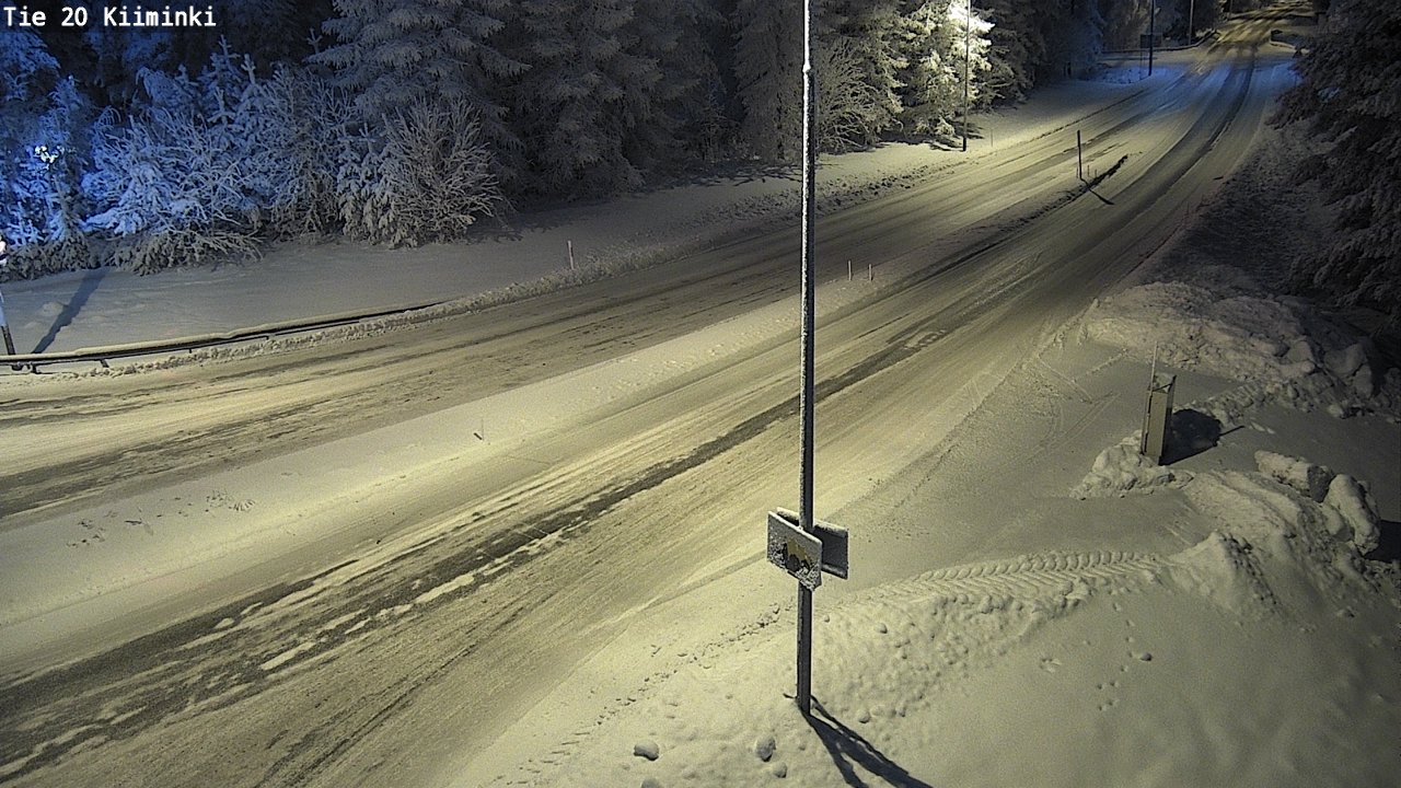 Weather Camera Image Road 20 Oulu Kiiminki, Oulu, Pohjois-Pohjanmaa