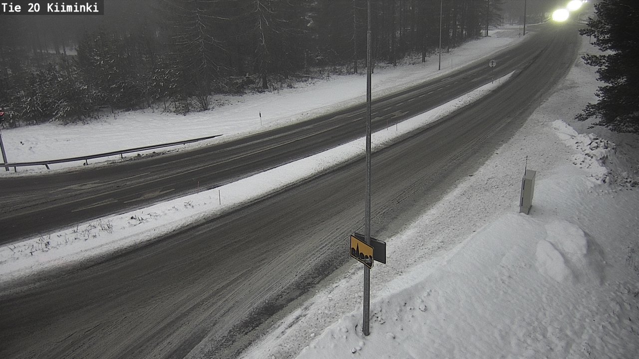 Weather Camera Image Road 20 Oulu Kiiminki, Oulu, Pohjois-Pohjanmaa