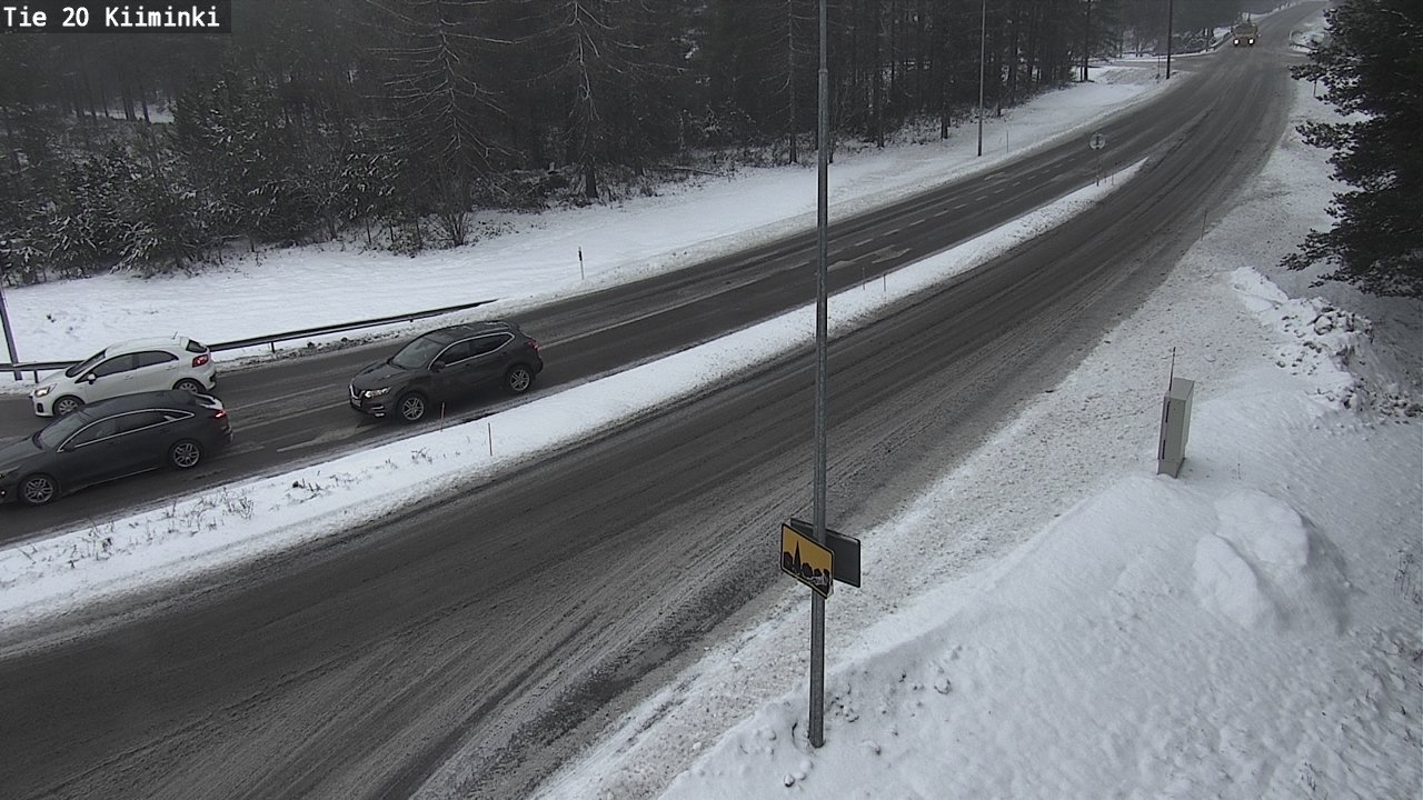 Weather Camera Image Road 20 Oulu Kiiminki, Oulu, Pohjois-Pohjanmaa