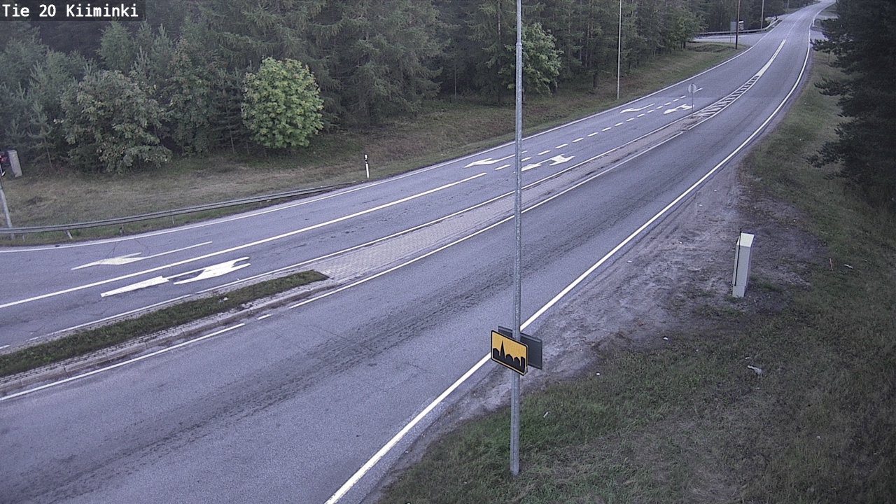 Weather Camera Image Road 20 Oulu Kiiminki, Oulu, Pohjois-Pohjanmaa