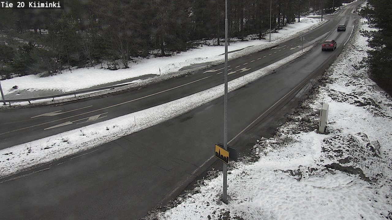 Weather Camera Image Road 20 Oulu Kiiminki, Oulu, Pohjois-Pohjanmaa