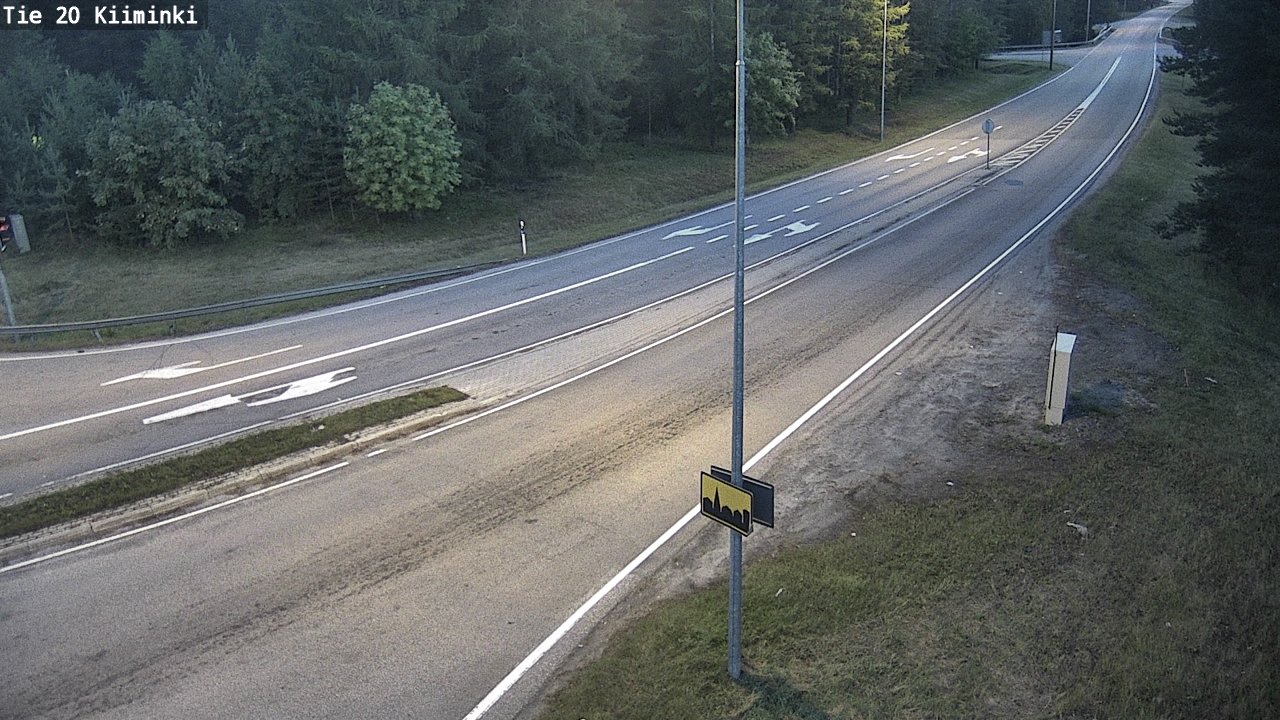 Weather Camera Image Road 20 Oulu Kiiminki, Oulu, Pohjois-Pohjanmaa