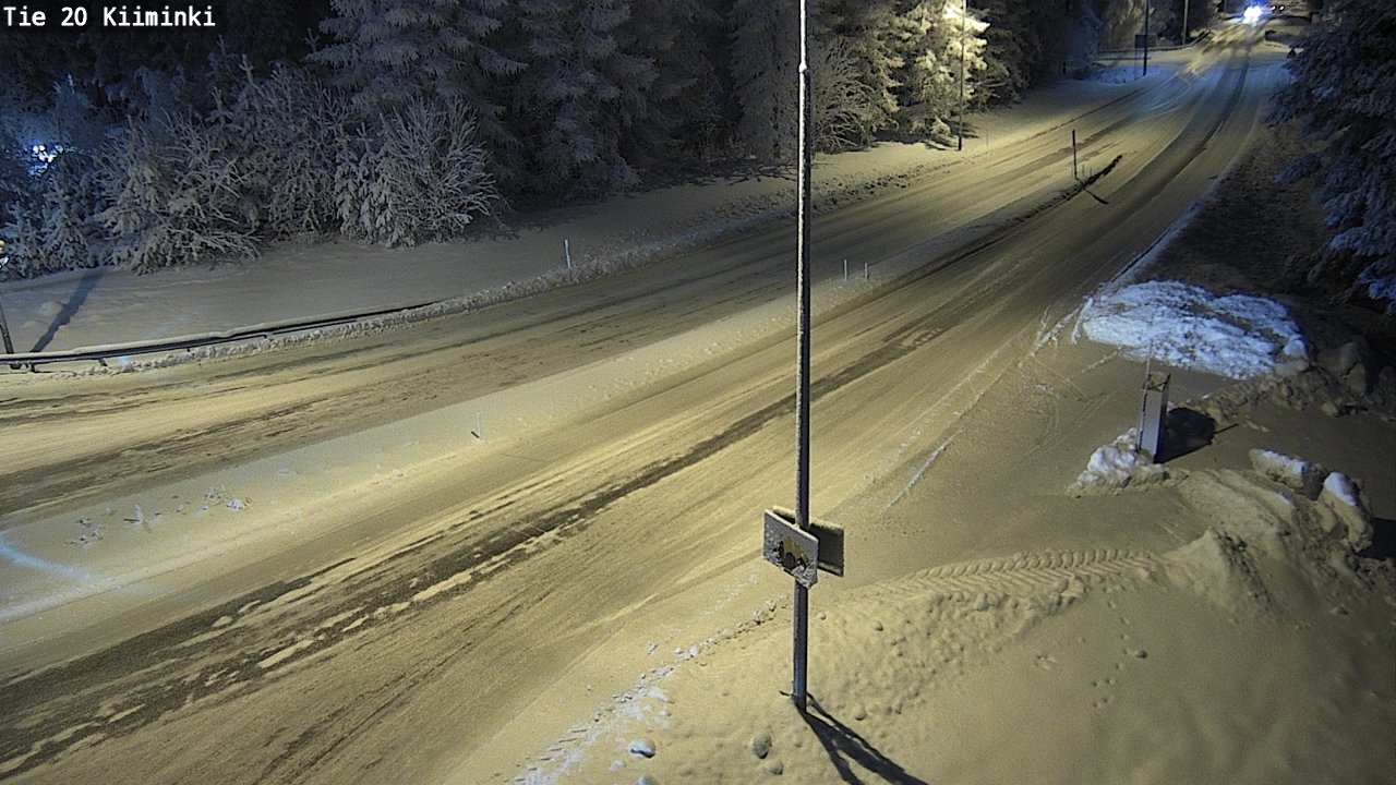 Weather Camera Image Väg 20 Uleåborg Kiiminki, Oulu, Pohjois-Pohjanmaa