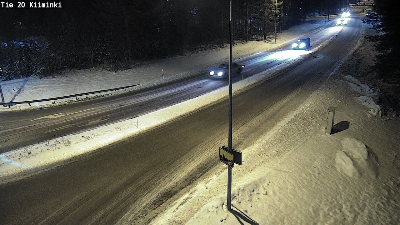 Weather Camera Image Road 20 Oulu Kiiminki, Oulu, Pohjois-Pohjanmaa