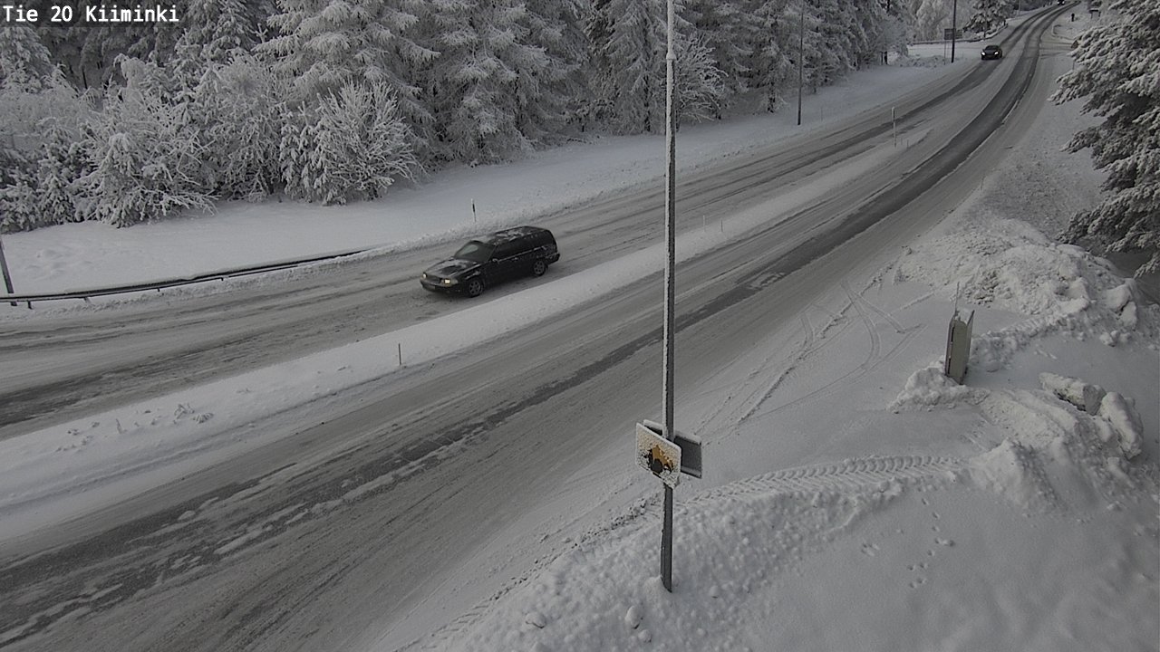 Weather Camera Image Väg 20 Uleåborg Kiiminki, Oulu, Pohjois-Pohjanmaa