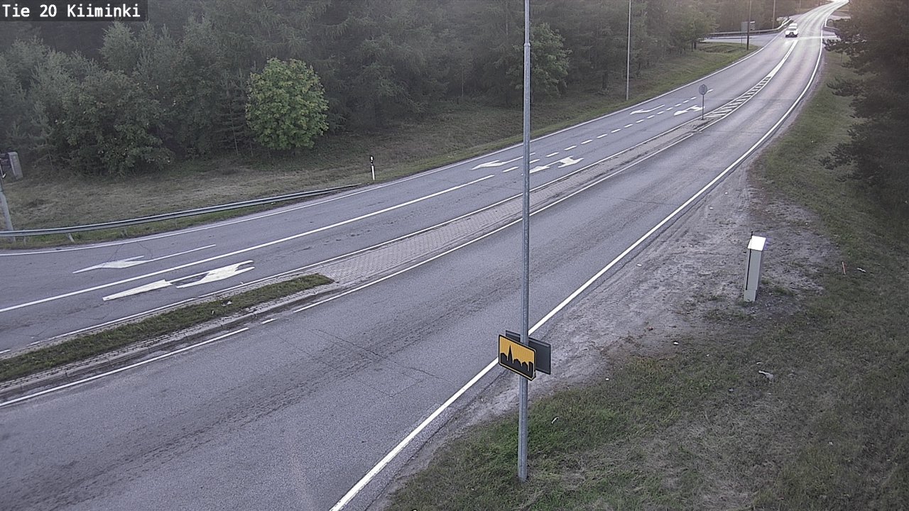 Weather Camera Image Road 20 Oulu Kiiminki, Oulu, Pohjois-Pohjanmaa