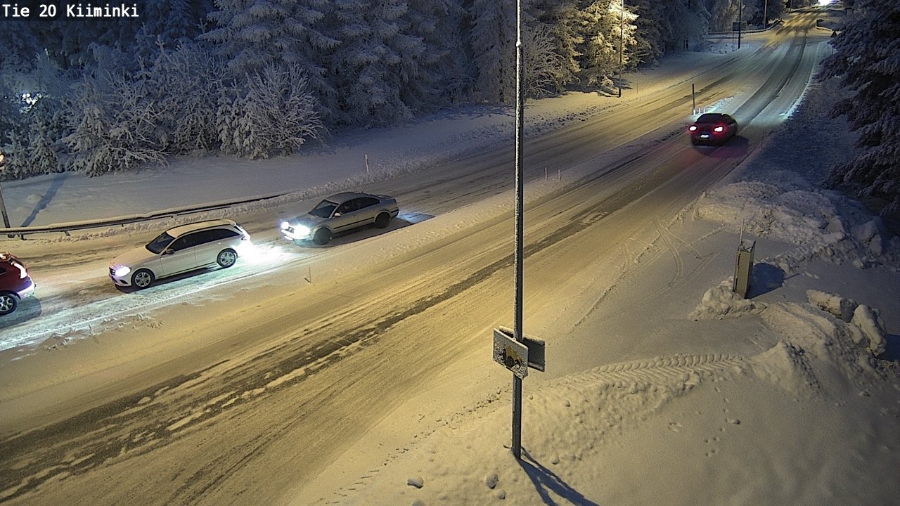 Weather Camera Image Väg 20 Uleåborg Kiiminki, Oulu, Pohjois-Pohjanmaa