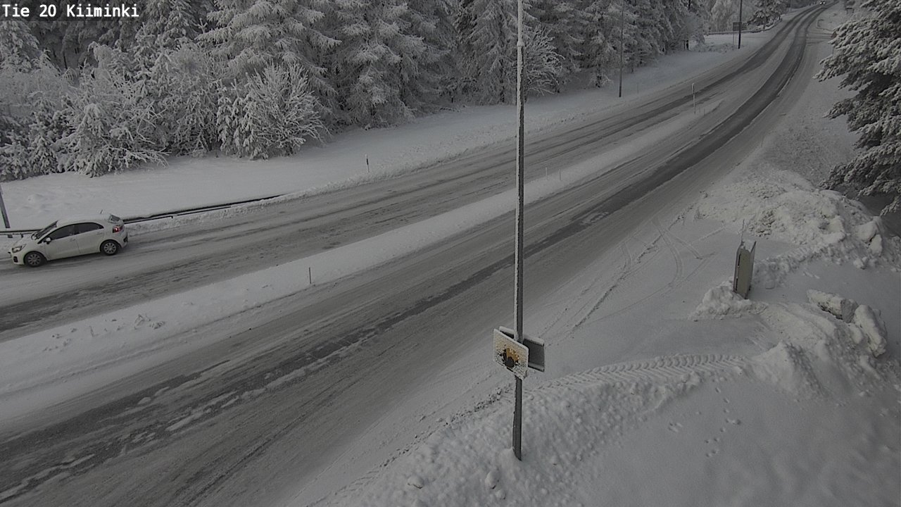 Weather Camera Image Väg 20 Uleåborg Kiiminki, Oulu, Pohjois-Pohjanmaa