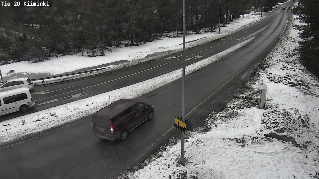 Weather Camera Image Road 20 Oulu Kiiminki, Oulu, Pohjois-Pohjanmaa