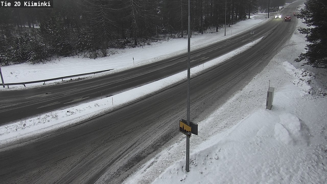 Weather Camera Image Road 20 Oulu Kiiminki, Oulu, Pohjois-Pohjanmaa