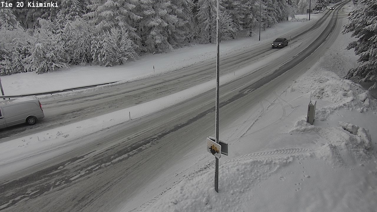 Weather Camera Image Väg 20 Uleåborg Kiiminki, Oulu, Pohjois-Pohjanmaa