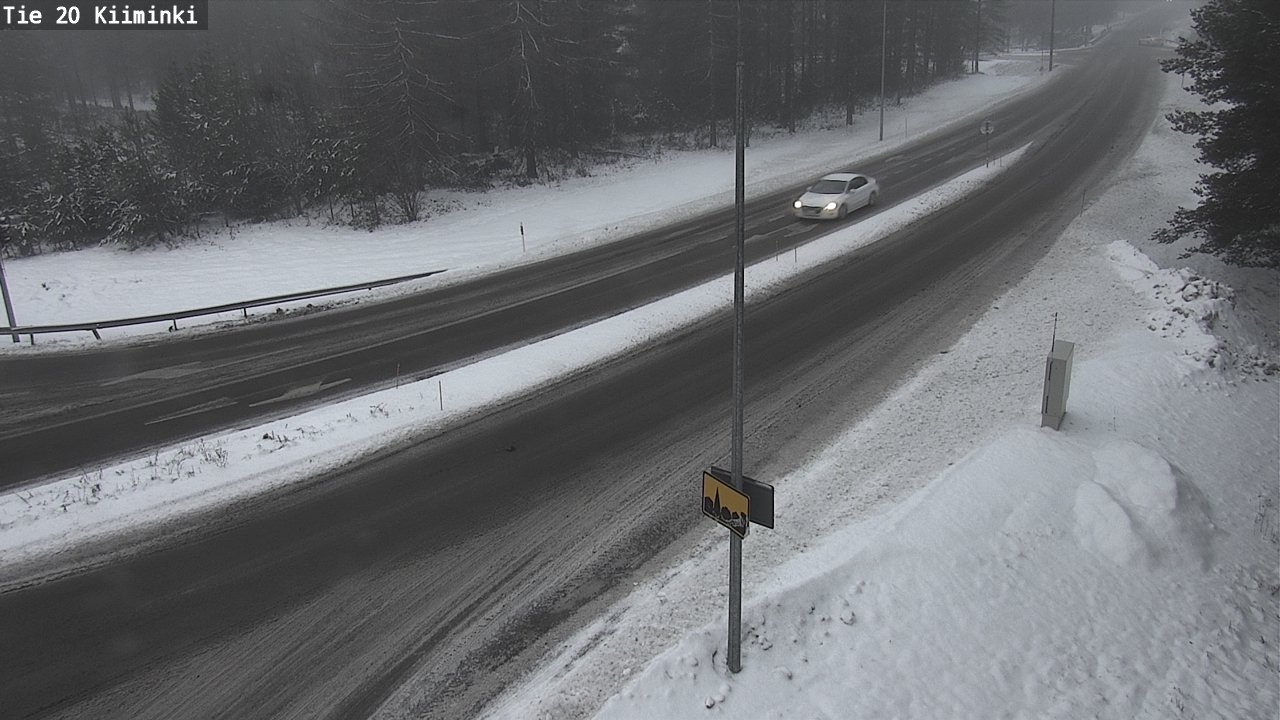 Weather Camera Image Road 20 Oulu Kiiminki, Oulu, Pohjois-Pohjanmaa