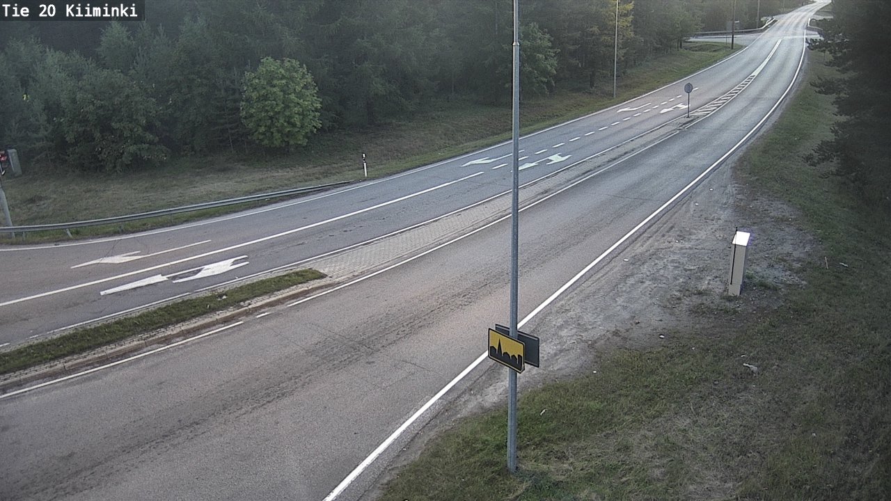 Weather Camera Image Road 20 Oulu Kiiminki, Oulu, Pohjois-Pohjanmaa