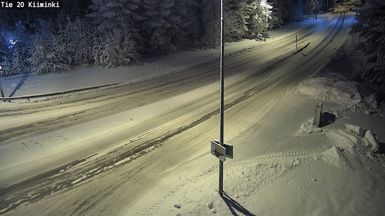 Weather Camera Image Väg 20 Uleåborg Kiiminki, Oulu, Pohjois-Pohjanmaa