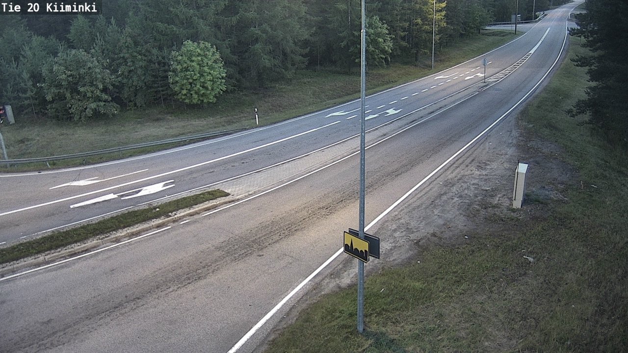 Weather Camera Image Road 20 Oulu Kiiminki, Oulu, Pohjois-Pohjanmaa