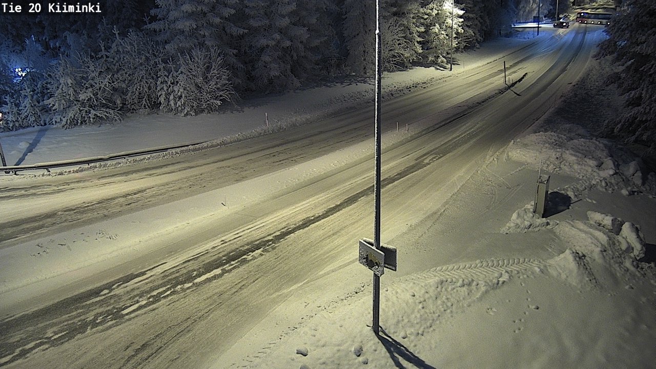 Weather Camera Image Väg 20 Uleåborg Kiiminki, Oulu, Pohjois-Pohjanmaa