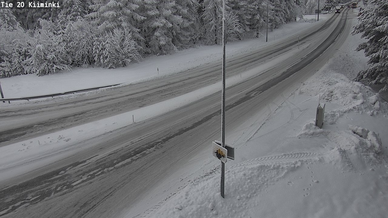 Weather Camera Image Väg 20 Uleåborg Kiiminki, Oulu, Pohjois-Pohjanmaa