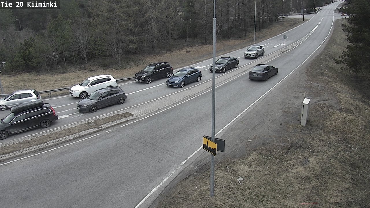Weather Camera Image Road 20 Oulu Kiiminki, Oulu, Pohjois-Pohjanmaa