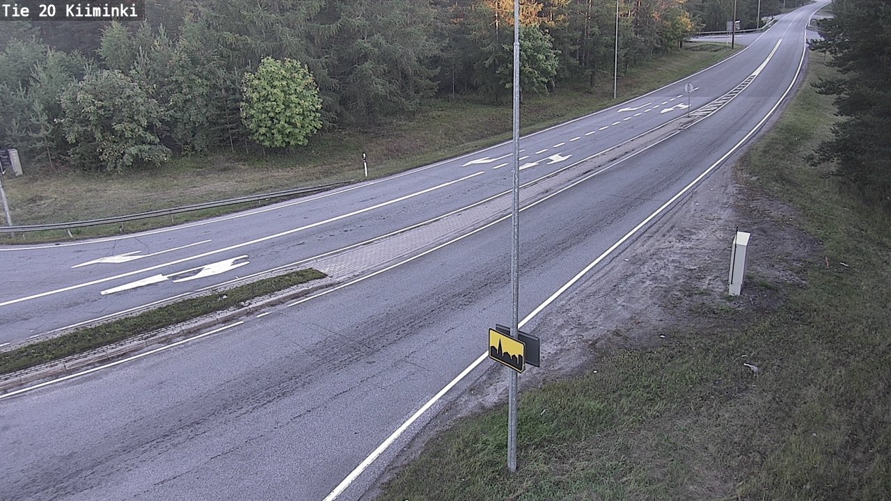 Weather Camera Image Road 20 Oulu Kiiminki, Oulu, Pohjois-Pohjanmaa
