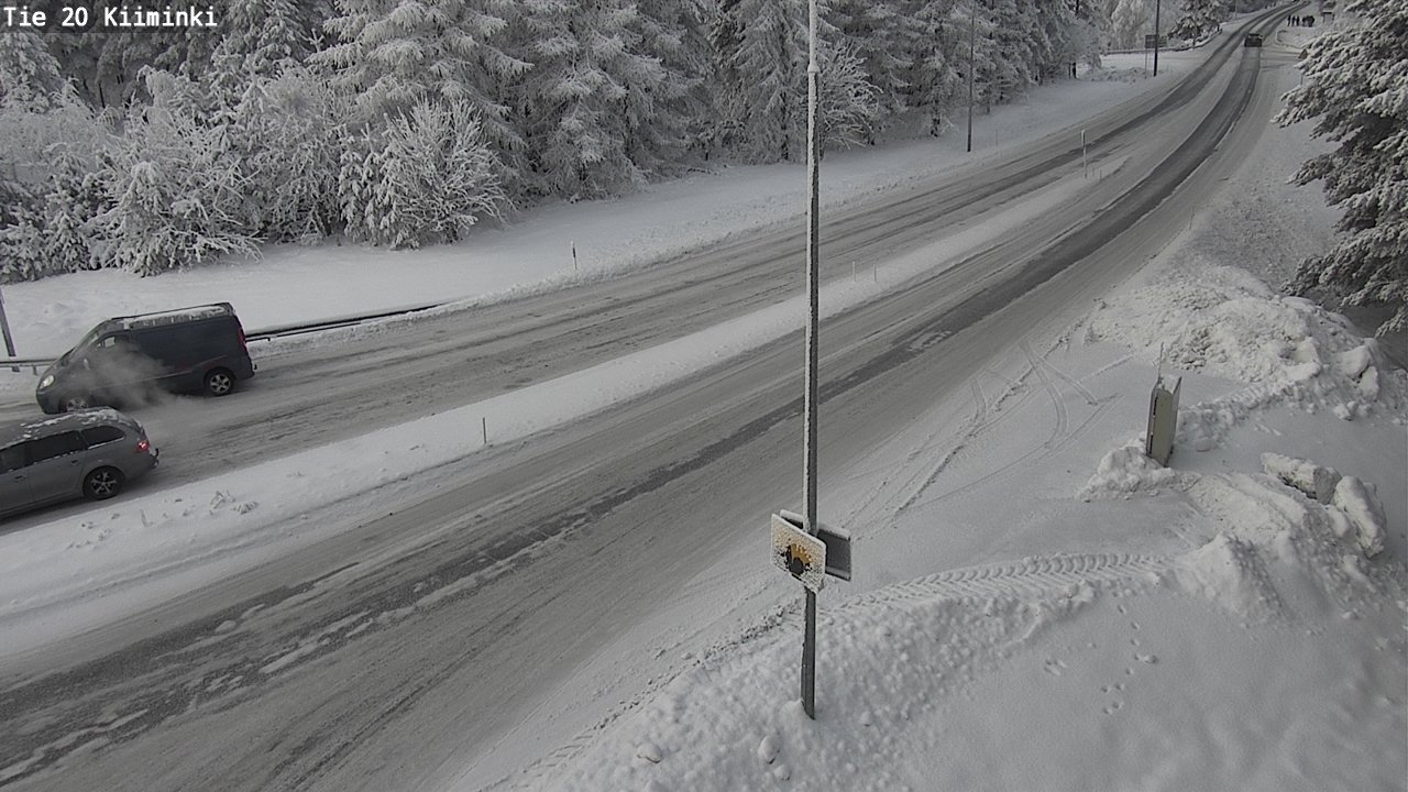 Weather Camera Image Väg 20 Uleåborg Kiiminki, Oulu, Pohjois-Pohjanmaa