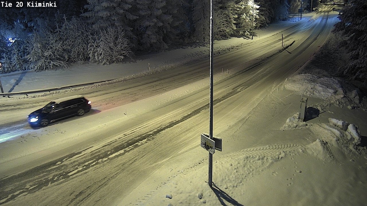 Weather Camera Image Väg 20 Uleåborg Kiiminki, Oulu, Pohjois-Pohjanmaa