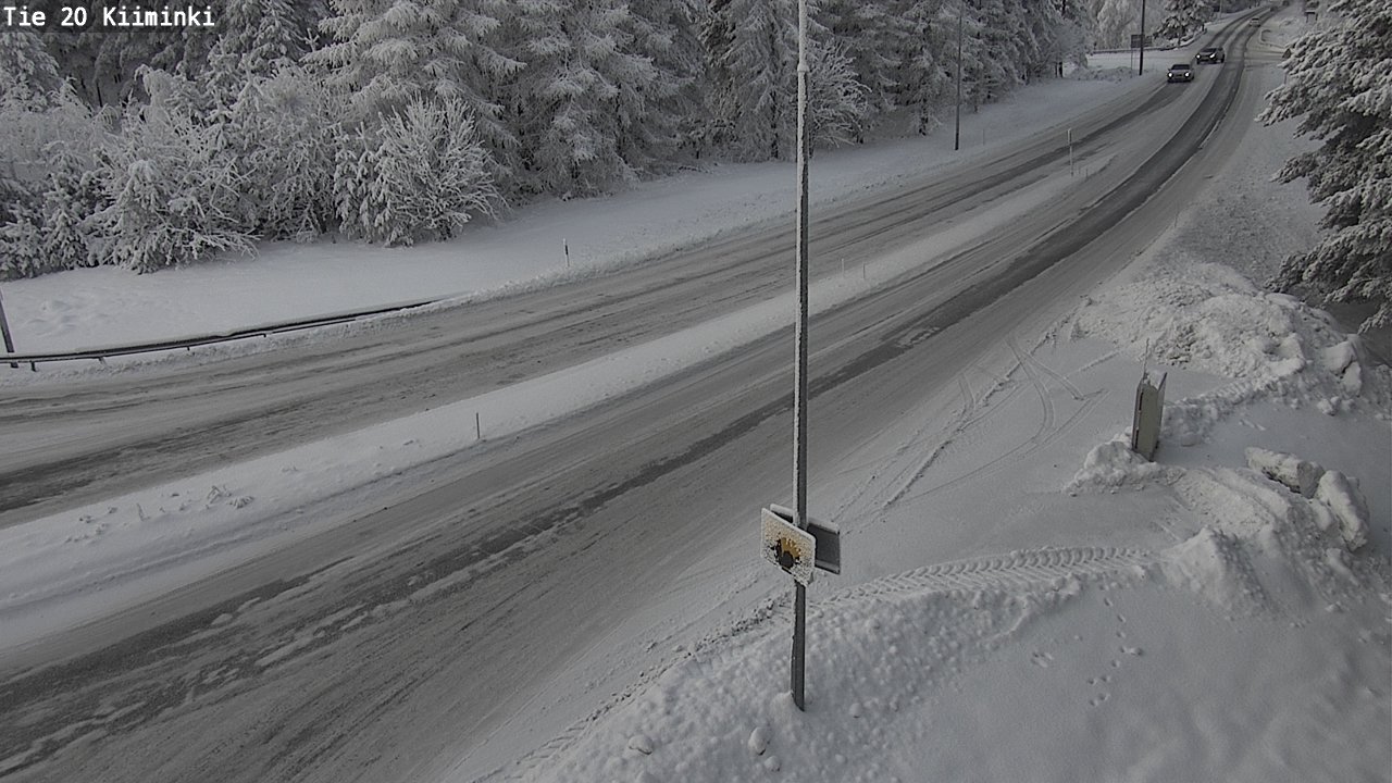 Weather Camera Image Väg 20 Uleåborg Kiiminki, Oulu, Pohjois-Pohjanmaa