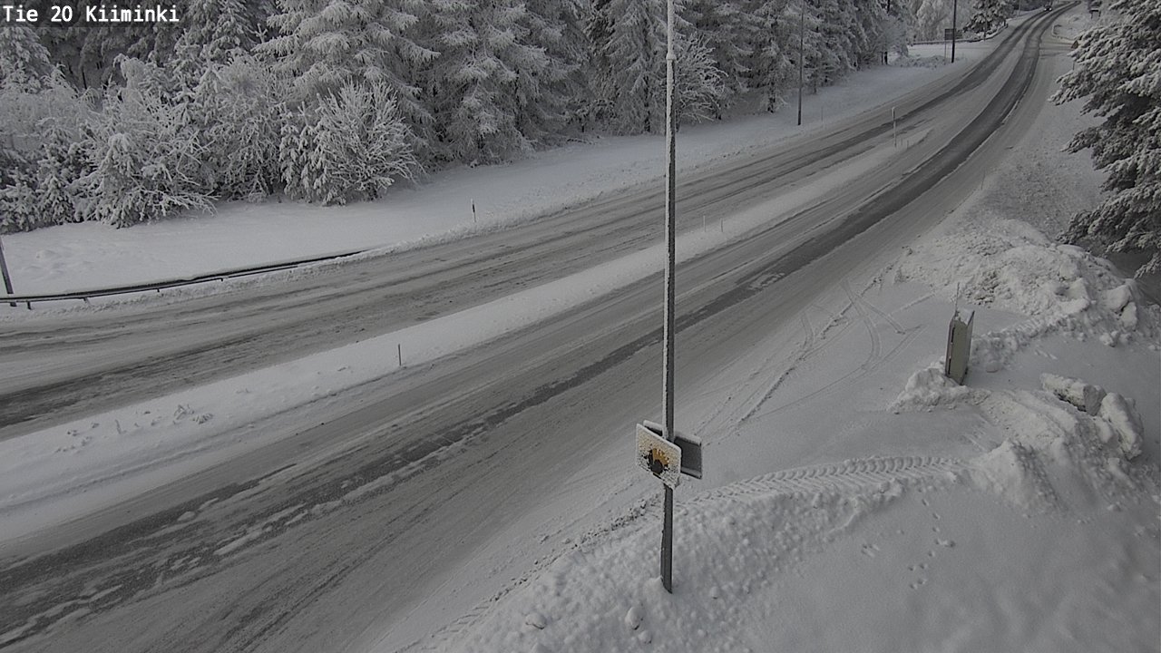 Weather Camera Image Väg 20 Uleåborg Kiiminki, Oulu, Pohjois-Pohjanmaa