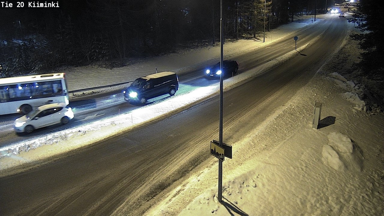 Weather Camera Image Väg 20 Uleåborg Kiiminki, Oulu, Pohjois-Pohjanmaa