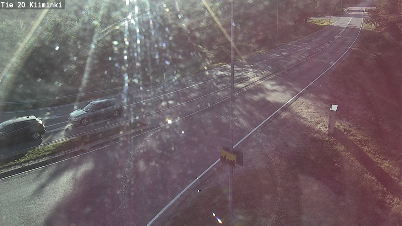 Weather Camera Image Road 20 Oulu Kiiminki, Oulu, Pohjois-Pohjanmaa