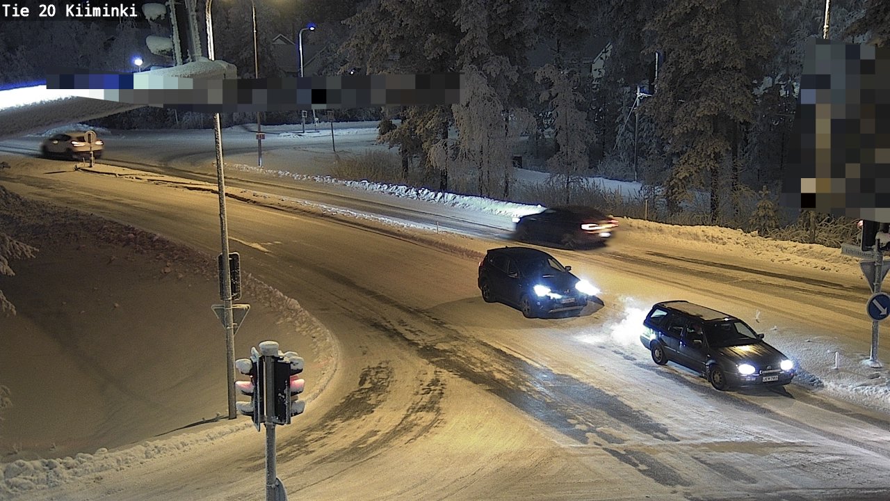 Weather Camera Image Väg 20 Uleåborg Kiiminki, Oulu, Pohjois-Pohjanmaa