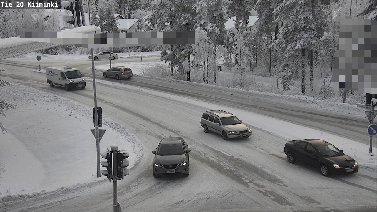 Weather Camera Image Väg 20 Uleåborg Kiiminki, Oulu, Pohjois-Pohjanmaa