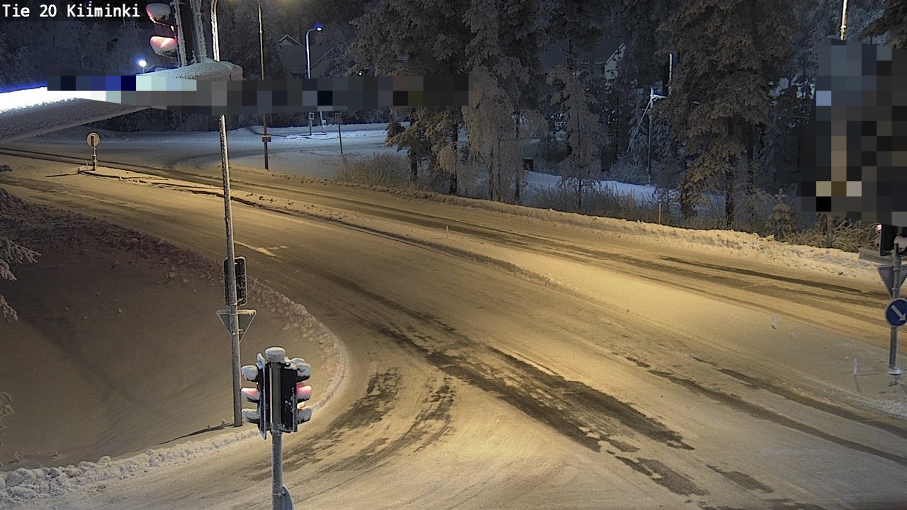 Weather Camera Image Väg 20 Uleåborg Kiiminki, Oulu, Pohjois-Pohjanmaa