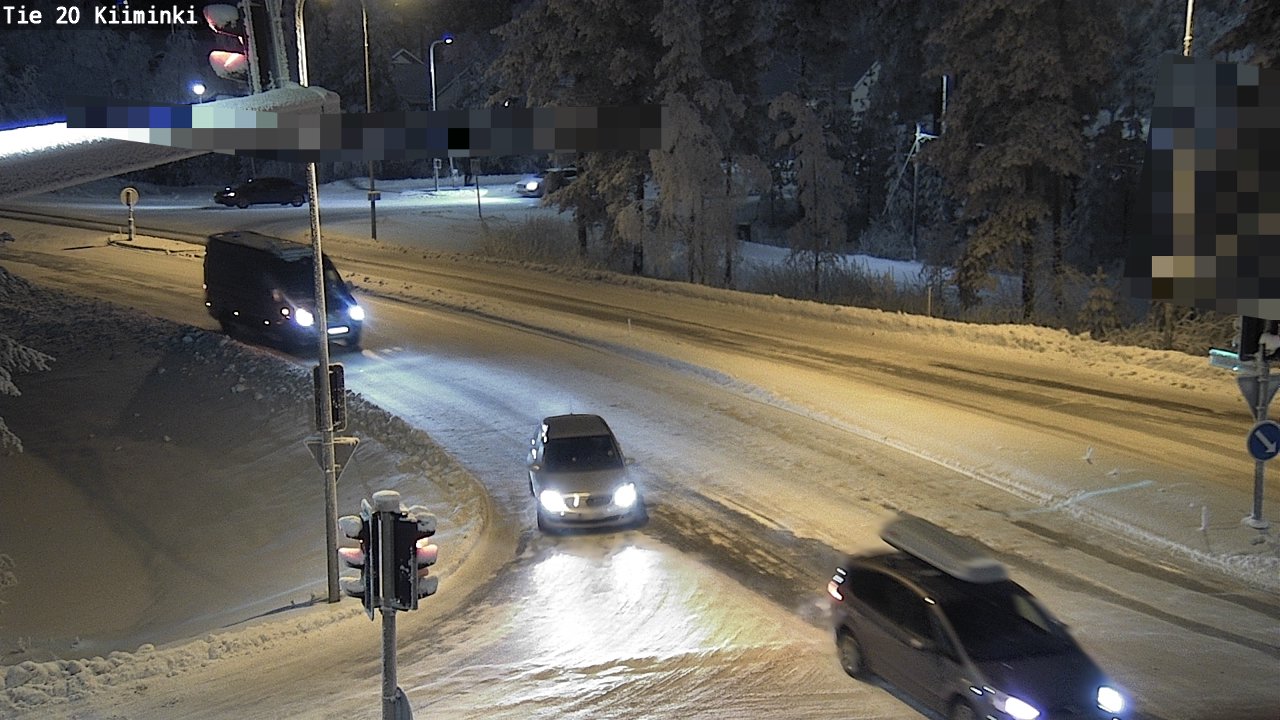 Weather Camera Image Väg 20 Uleåborg Kiiminki, Oulu, Pohjois-Pohjanmaa