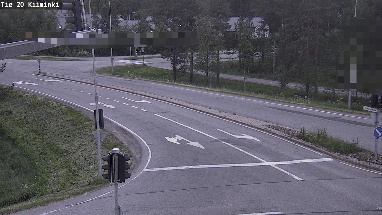 Weather Camera Image Väg 20 Uleåborg Kiiminki, Oulu, Pohjois-Pohjanmaa