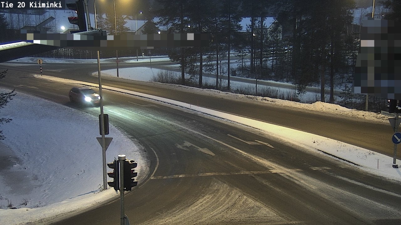 Weather Camera Image Väg 20 Uleåborg Kiiminki, Oulu, Pohjois-Pohjanmaa