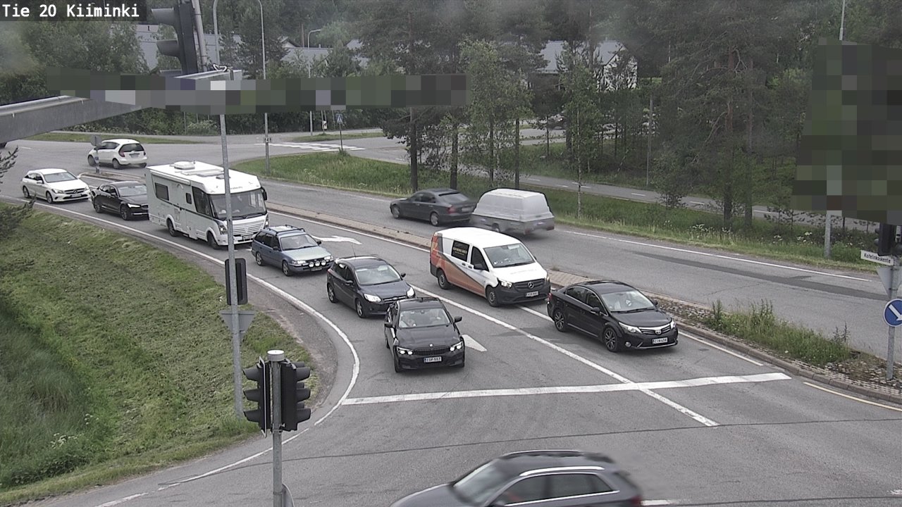 Weather Camera Image Väg 20 Uleåborg Kiiminki, Oulu, Pohjois-Pohjanmaa