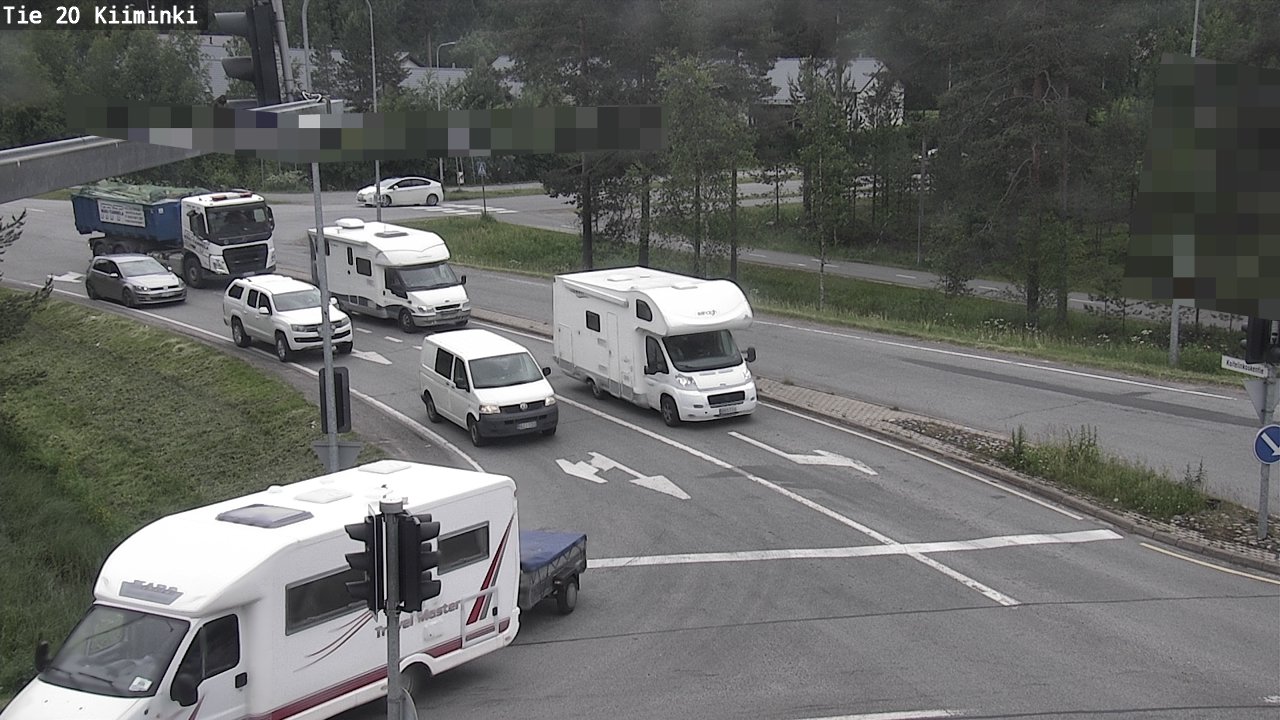 Weather Camera Image Väg 20 Uleåborg Kiiminki, Oulu, Pohjois-Pohjanmaa