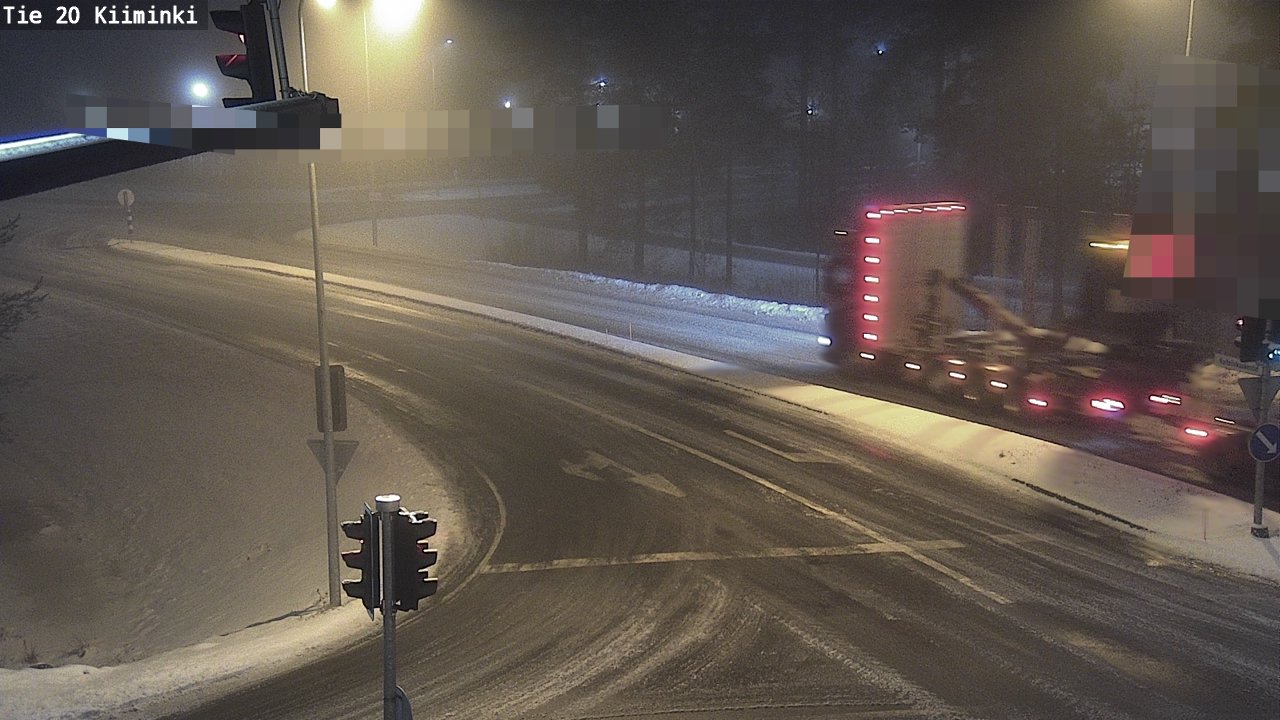 Weather Camera Image Road 20 Oulu Kiiminki, Oulu, Pohjois-Pohjanmaa