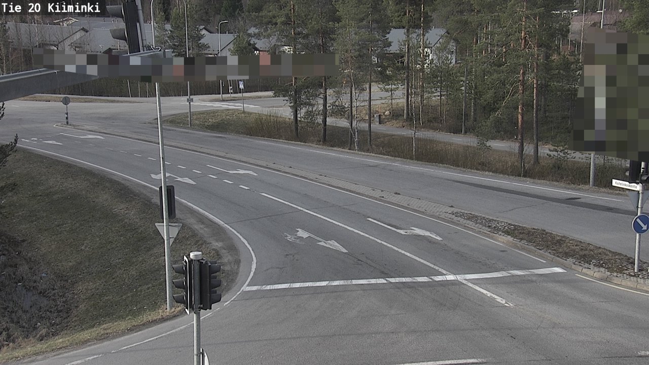 Weather Camera Image Väg 20 Uleåborg Kiiminki, Oulu, Pohjois-Pohjanmaa