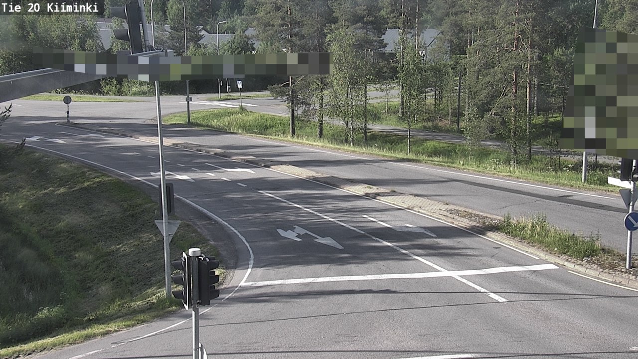 Weather Camera Image Väg 20 Uleåborg Kiiminki, Oulu, Pohjois-Pohjanmaa