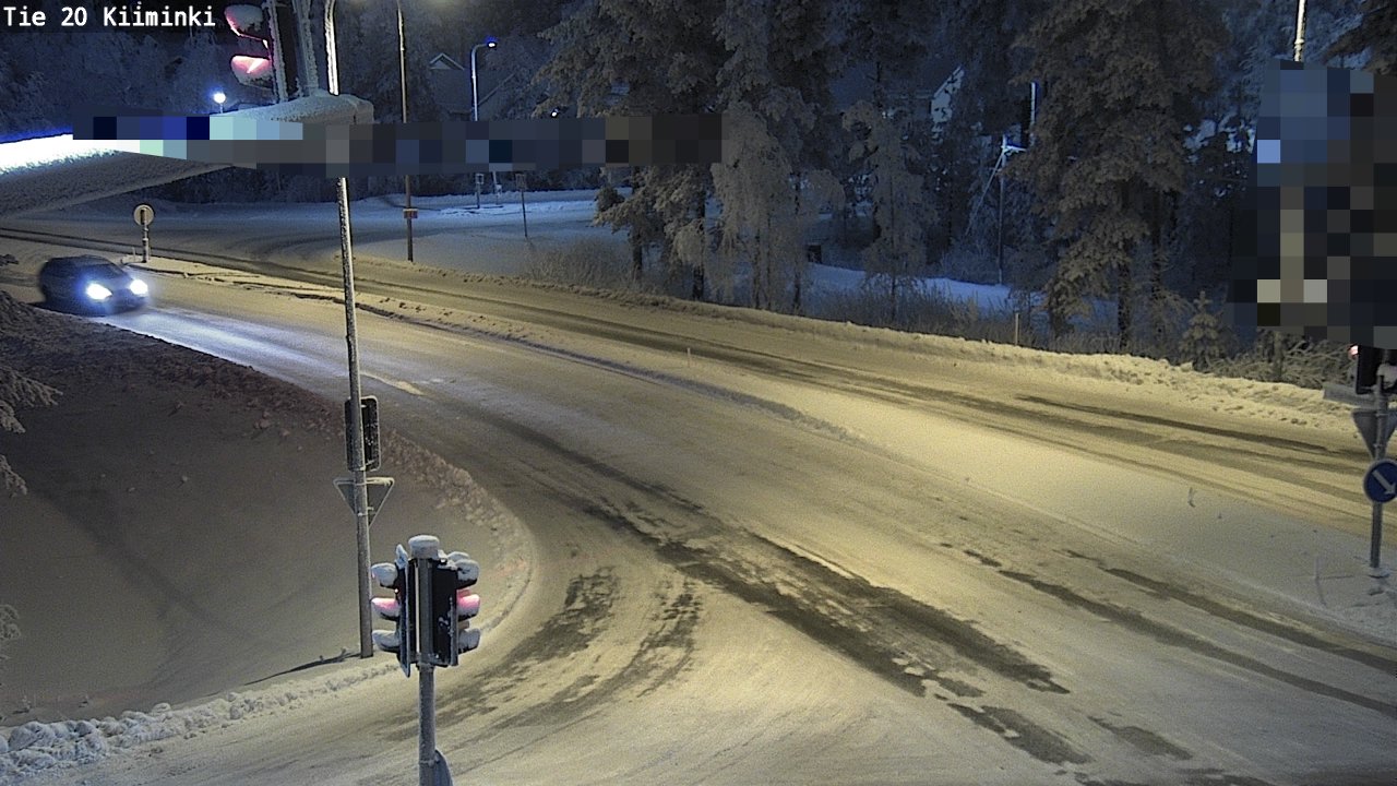 Weather Camera Image Väg 20 Uleåborg Kiiminki, Oulu, Pohjois-Pohjanmaa