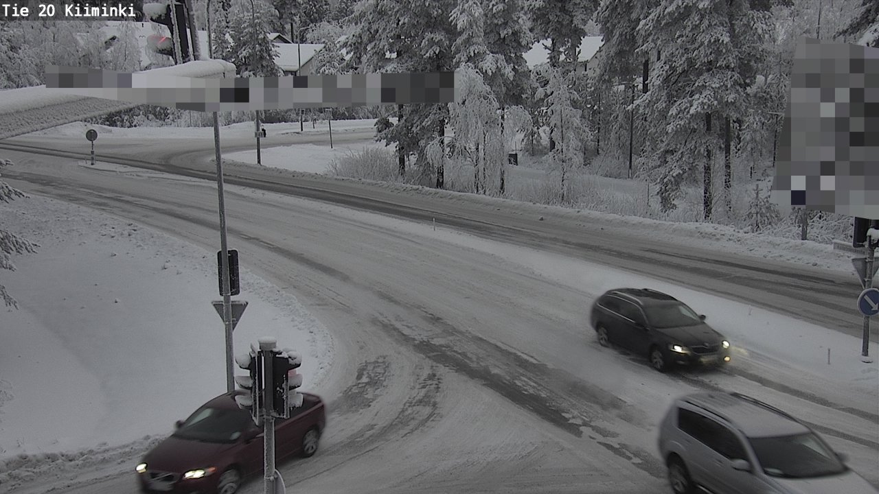 Weather Camera Image Väg 20 Uleåborg Kiiminki, Oulu, Pohjois-Pohjanmaa