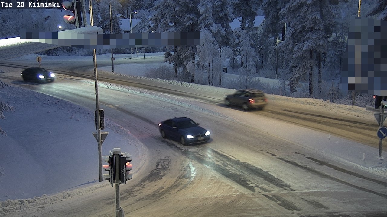 Weather Camera Image Väg 20 Uleåborg Kiiminki, Oulu, Pohjois-Pohjanmaa