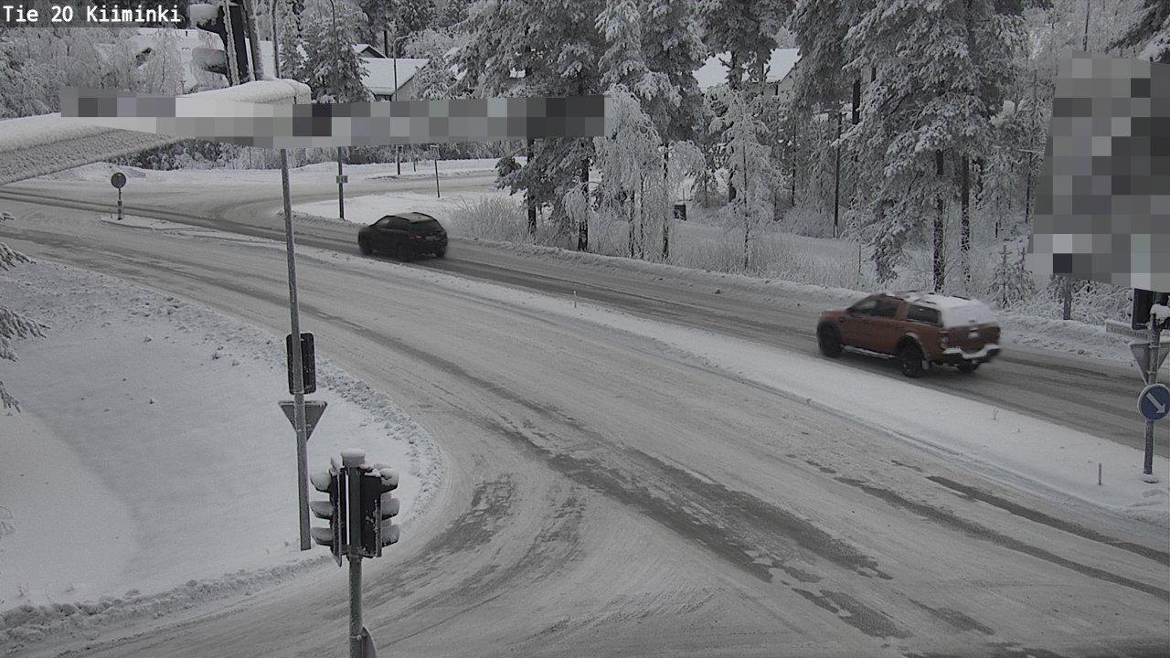 Weather Camera Image Väg 20 Uleåborg Kiiminki, Oulu, Pohjois-Pohjanmaa