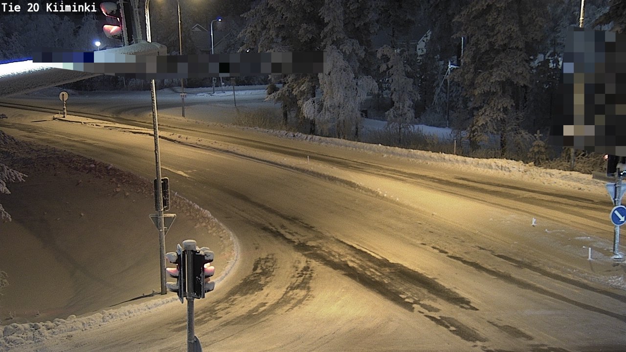 Weather Camera Image Väg 20 Uleåborg Kiiminki, Oulu, Pohjois-Pohjanmaa