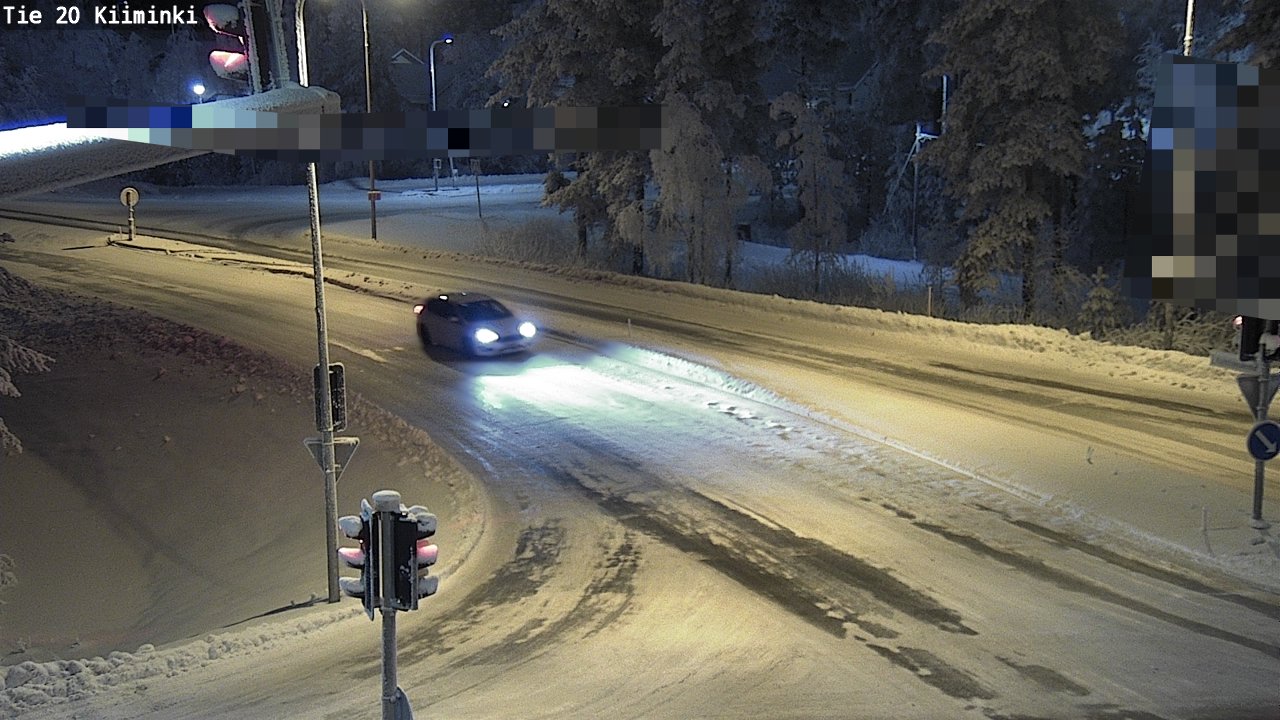 Weather Camera Image Väg 20 Uleåborg Kiiminki, Oulu, Pohjois-Pohjanmaa