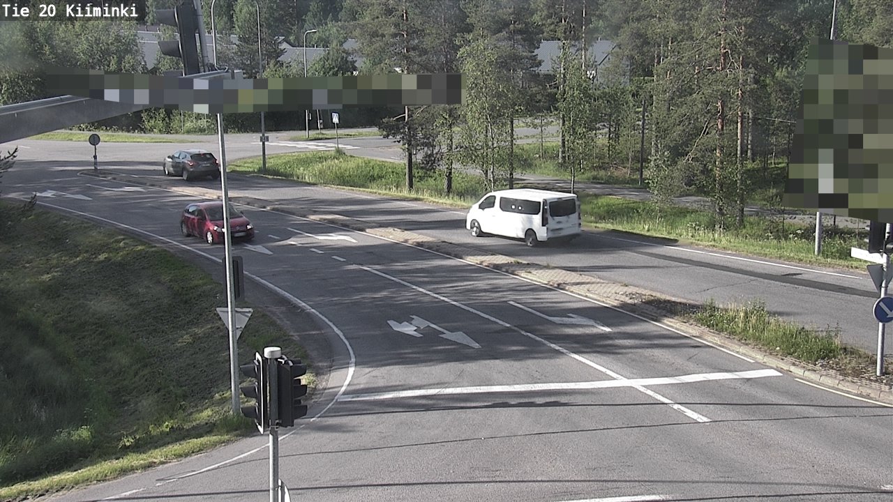 Weather Camera Image Väg 20 Uleåborg Kiiminki, Oulu, Pohjois-Pohjanmaa