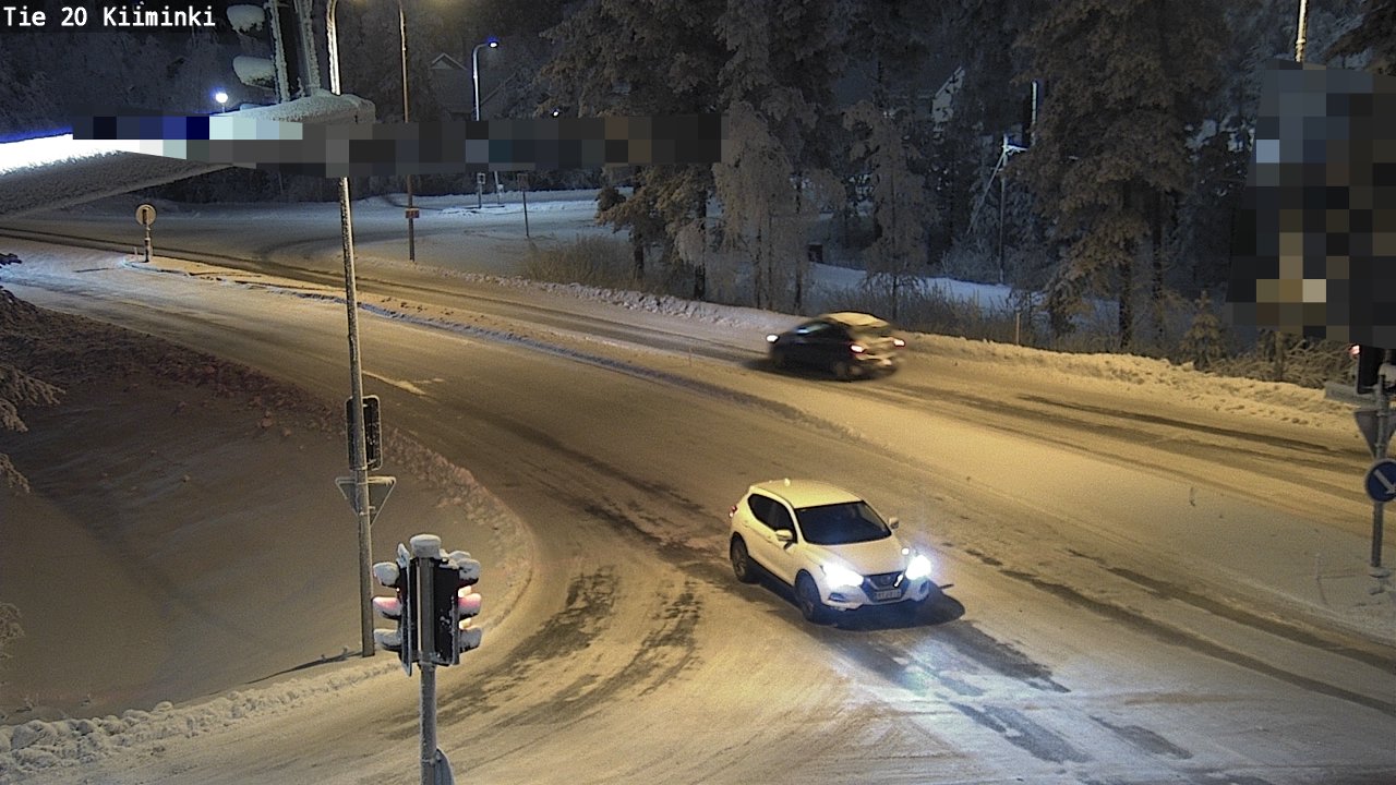 Weather Camera Image Väg 20 Uleåborg Kiiminki, Oulu, Pohjois-Pohjanmaa